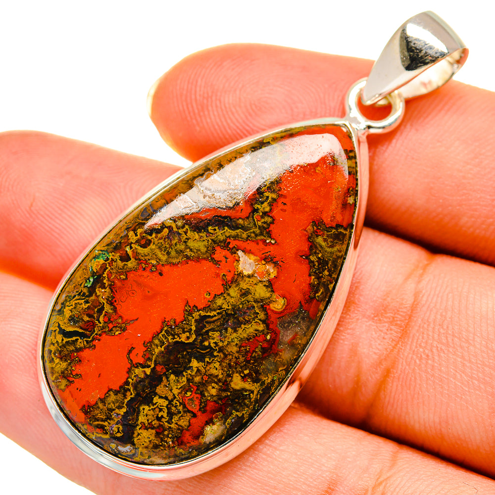 Moroccan Agate Pendants handcrafted by Ana Silver Co - PD9111