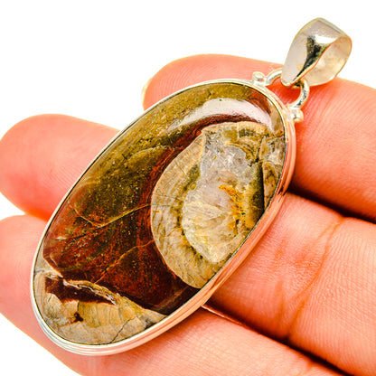 Mushroom Rhyolite Pendants handcrafted by Ana Silver Co - PD9112