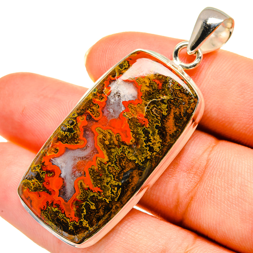 Moroccan Agate Pendants handcrafted by Ana Silver Co - PD9113