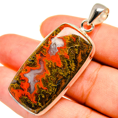 Moroccan Agate Pendants handcrafted by Ana Silver Co - PD9113