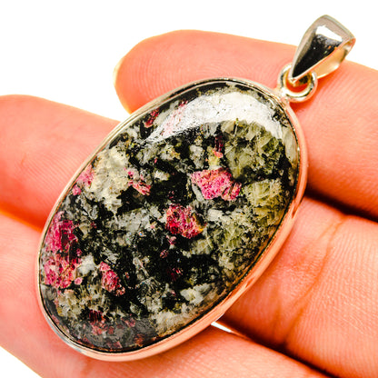 Russian Eudialyte Pendants handcrafted by Ana Silver Co - PD9116