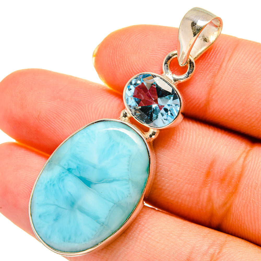 Larimar Pendants handcrafted by Ana Silver Co - PD9132
