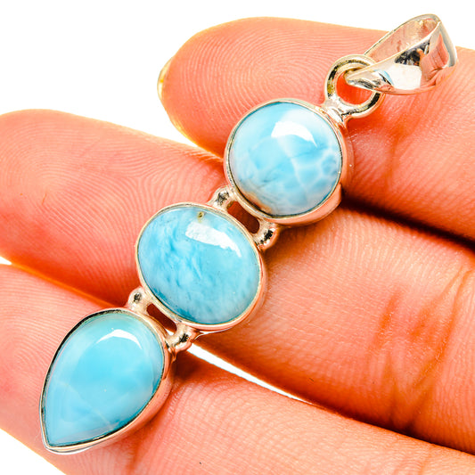Larimar Pendants handcrafted by Ana Silver Co - PD9134