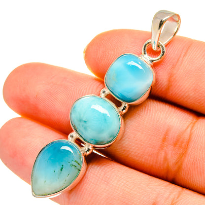 Larimar Pendants handcrafted by Ana Silver Co - PD9139