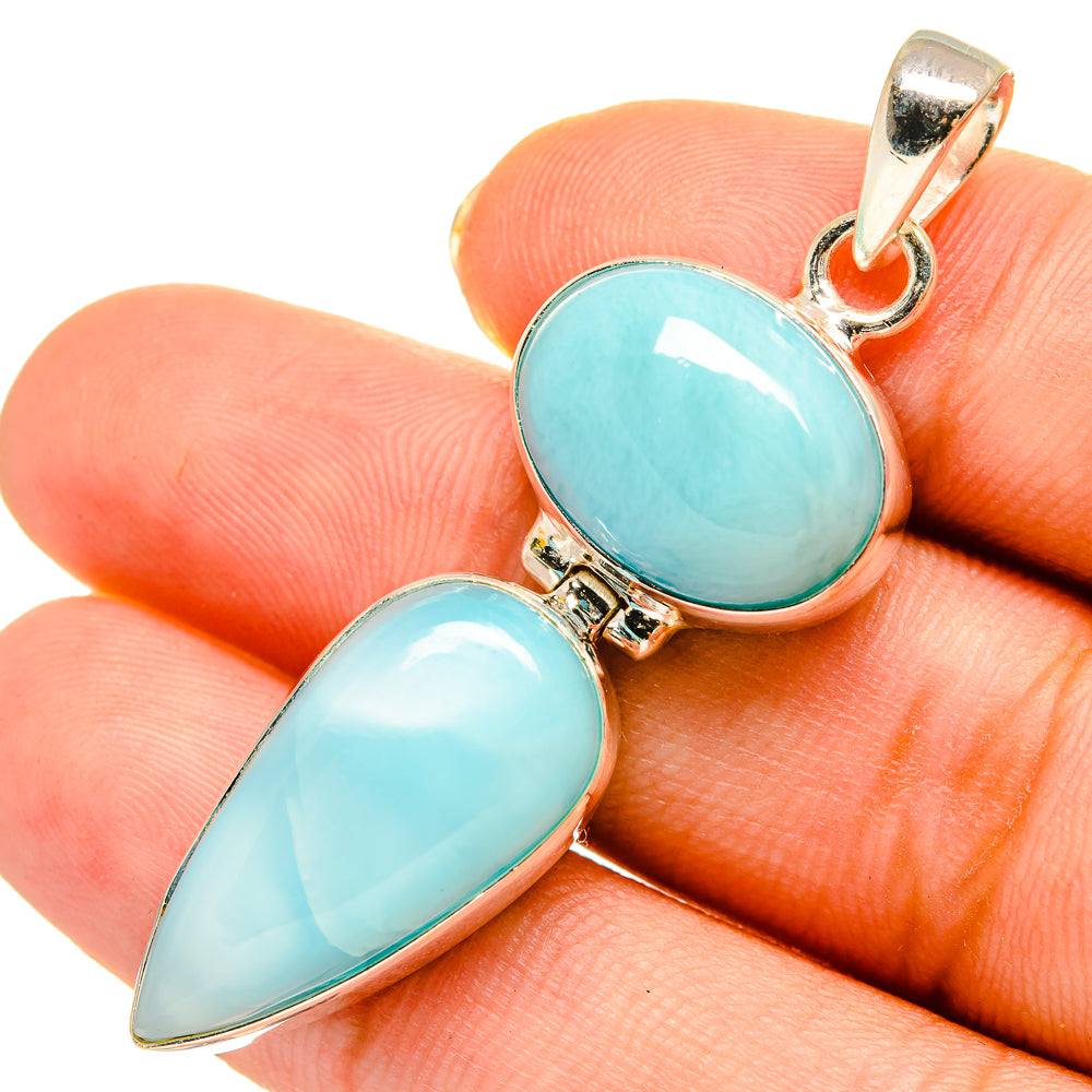 Larimar Pendants handcrafted by Ana Silver Co - PD9140