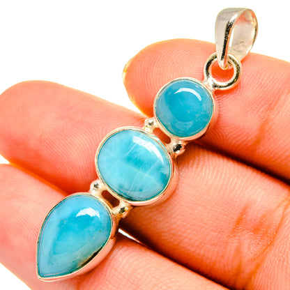 Larimar Pendants handcrafted by Ana Silver Co - PD9143