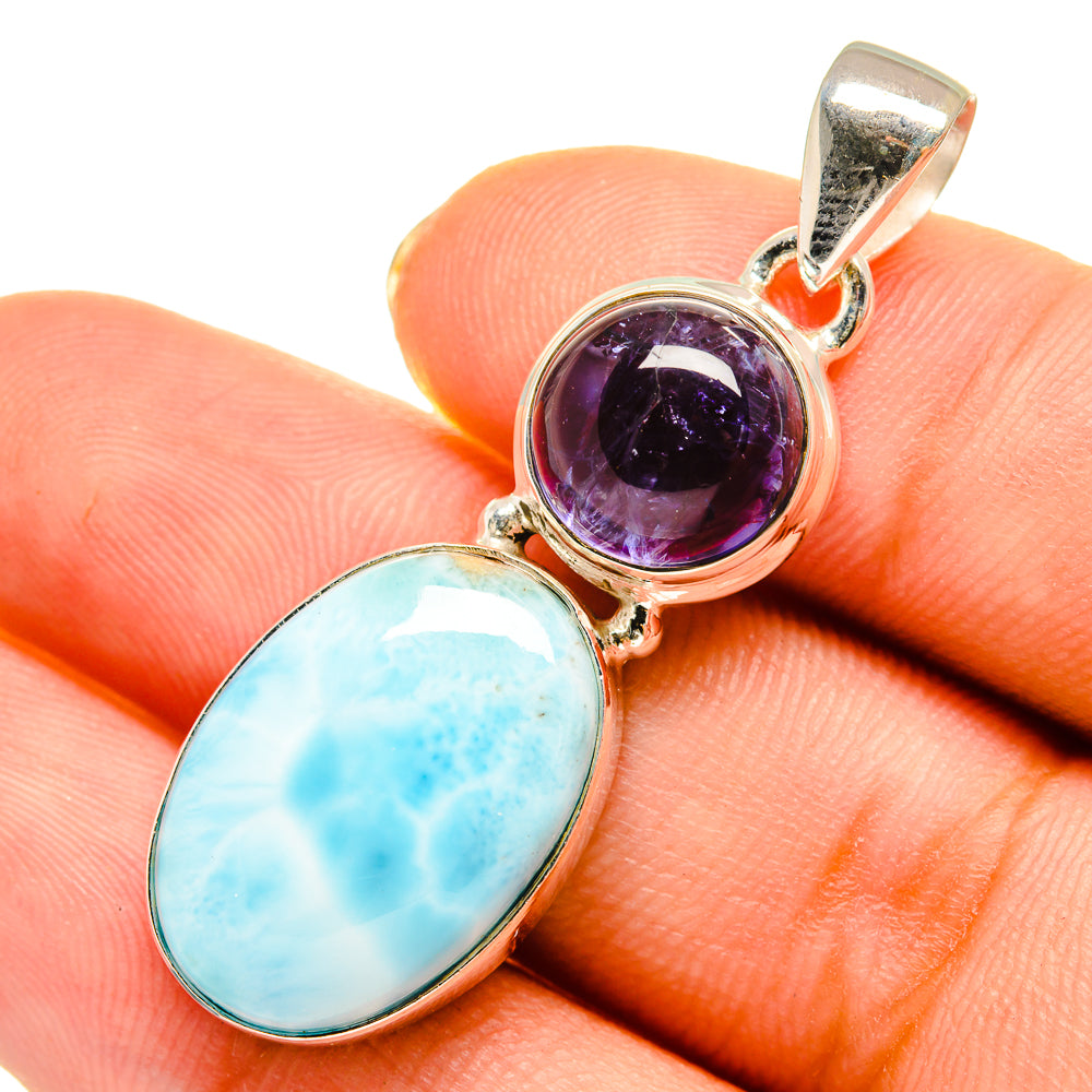 Larimar Pendants handcrafted by Ana Silver Co - PD9147