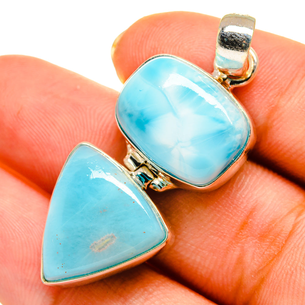Larimar Pendants handcrafted by Ana Silver Co - PD9150