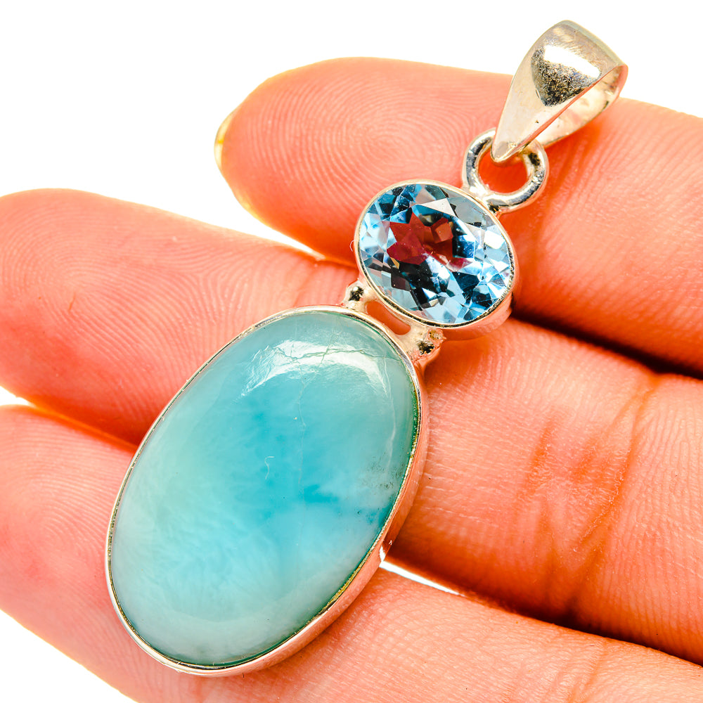 Larimar Pendants handcrafted by Ana Silver Co - PD9151