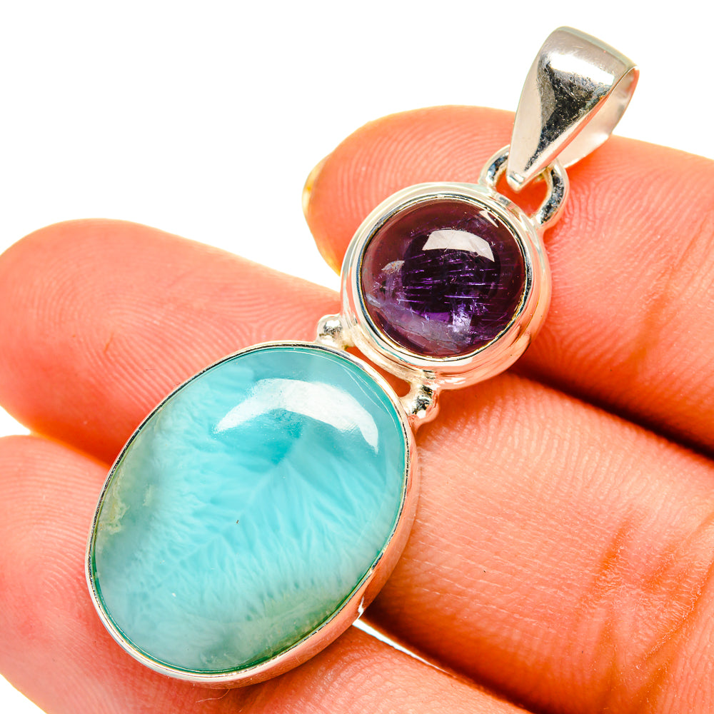 Larimar Pendants handcrafted by Ana Silver Co - PD9152