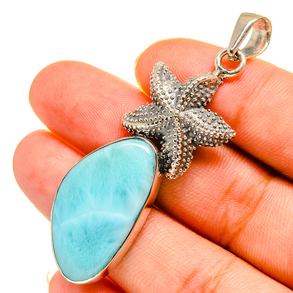 Larimar Pendants handcrafted by Ana Silver Co - PD9153