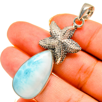 Larimar Pendants handcrafted by Ana Silver Co - PD9154