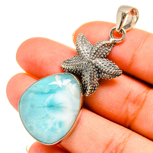 Larimar Pendants handcrafted by Ana Silver Co - PD9155