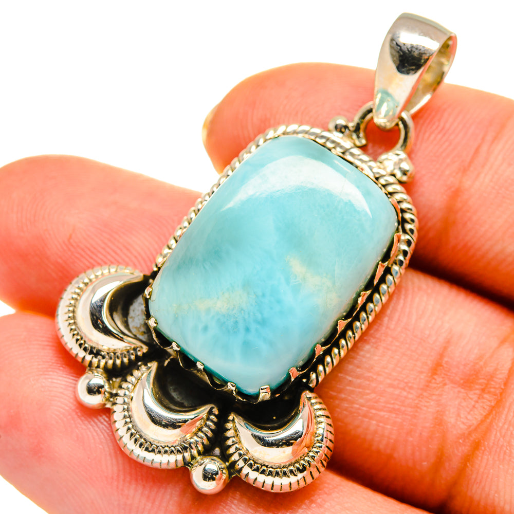 Larimar Pendants handcrafted by Ana Silver Co - PD9160