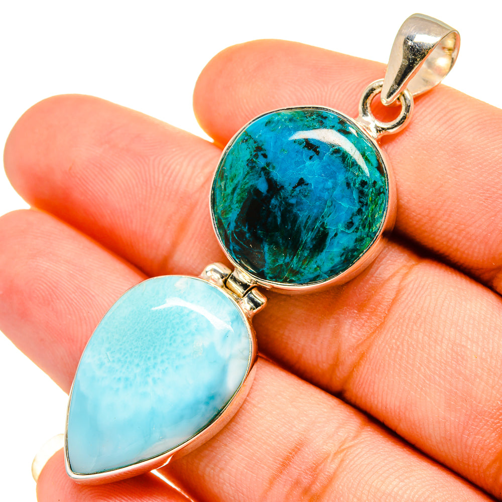 Larimar Pendants handcrafted by Ana Silver Co - PD9162