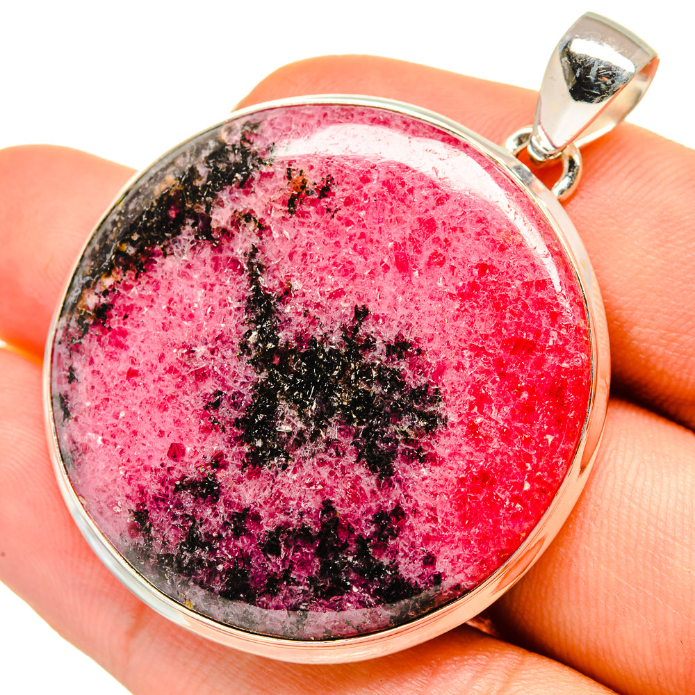 Rhodonite Pendants handcrafted by Ana Silver Co - PD9179