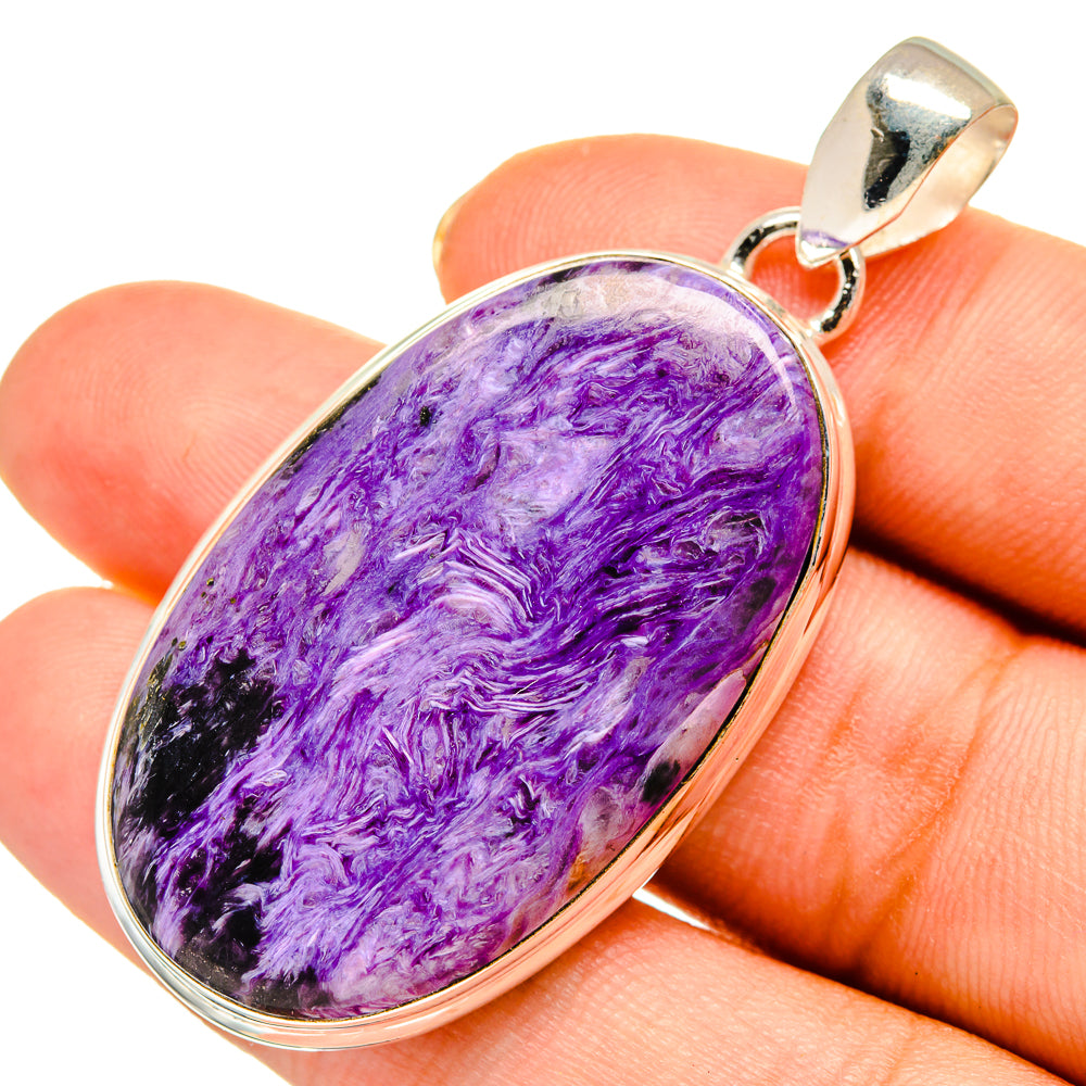 Charoite Pendants handcrafted by Ana Silver Co - PD9187