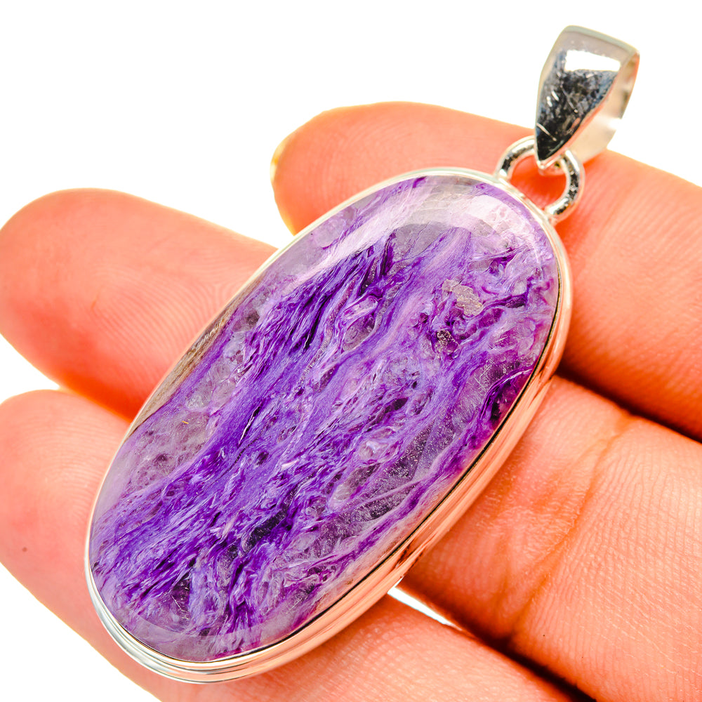 Charoite Pendants handcrafted by Ana Silver Co - PD9188