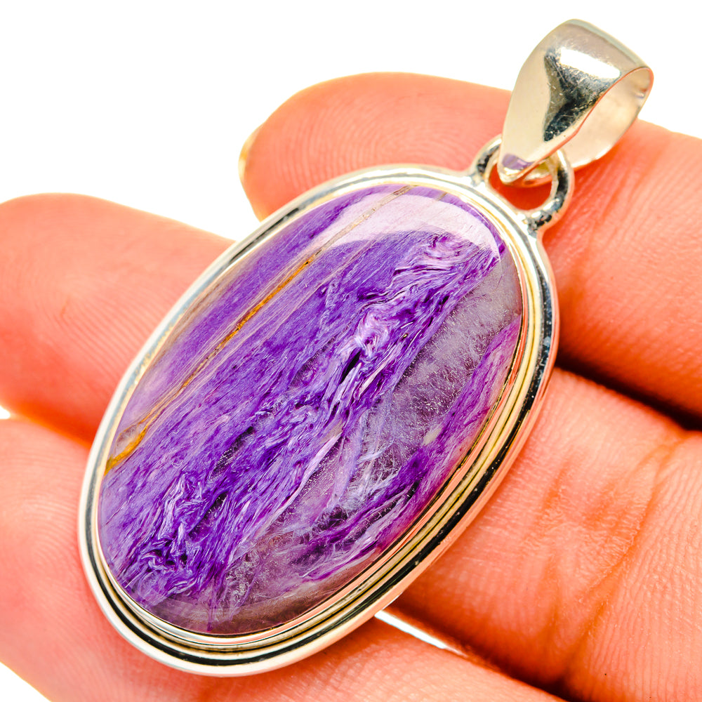 Charoite Pendants handcrafted by Ana Silver Co - PD9190