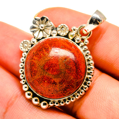 Sponge Coral Pendants handcrafted by Ana Silver Co - PD9196