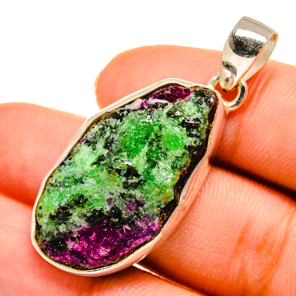 Ruby Fuchsite Pendants handcrafted by Ana Silver Co - PD9225