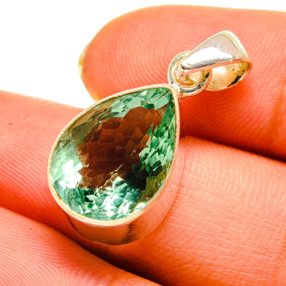 Green Fluorite Pendants handcrafted by Ana Silver Co - PD9226