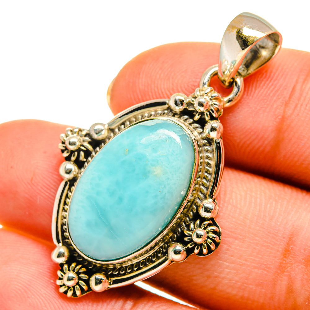 Larimar Pendants handcrafted by Ana Silver Co - PD9229