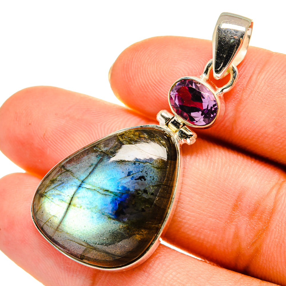 Labradorite Pendants handcrafted by Ana Silver Co - PD9230
