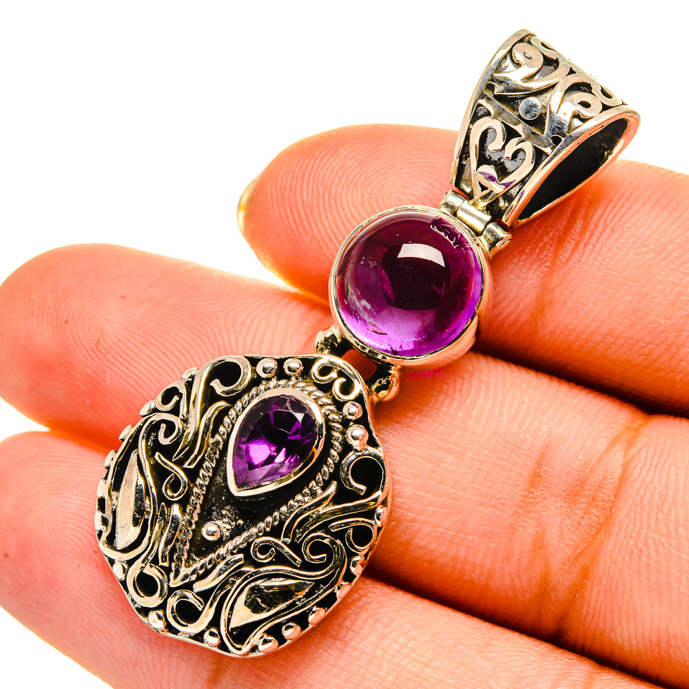 Amethyst Pendants handcrafted by Ana Silver Co - PD9231