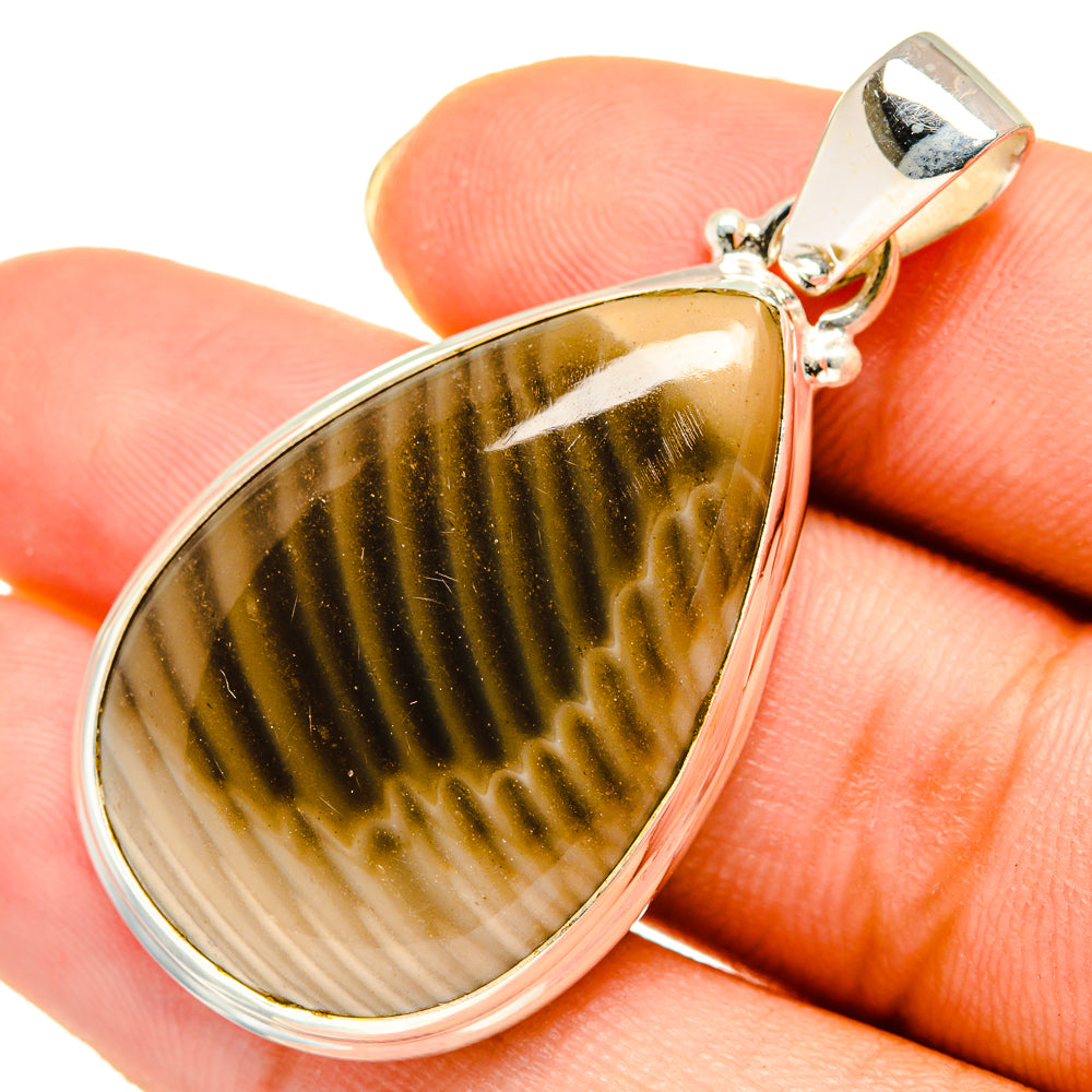 Peanut Wood Jasper Pendants handcrafted by Ana Silver Co - PD9245