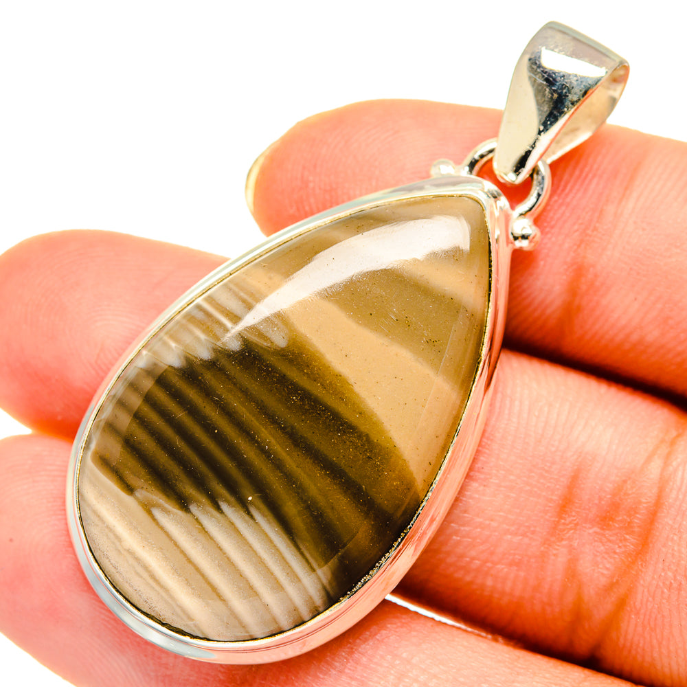 Peanut Wood Jasper Pendants handcrafted by Ana Silver Co - PD9252