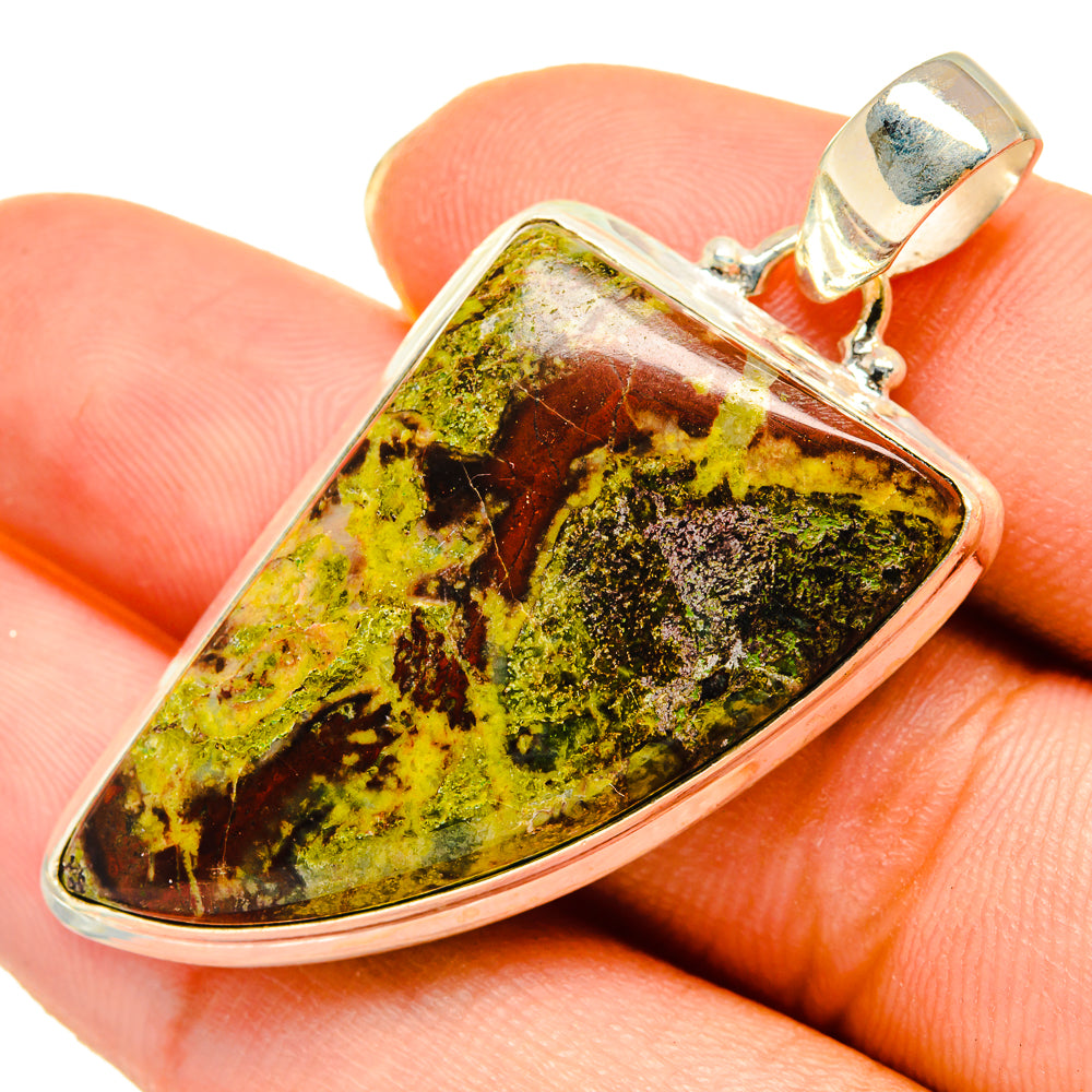 Dragon Blood Stone Pendants handcrafted by Ana Silver Co - PD9261