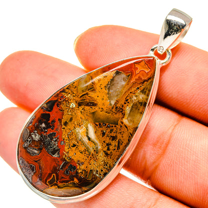Crazy Lace Agate Pendants handcrafted by Ana Silver Co - PD9264