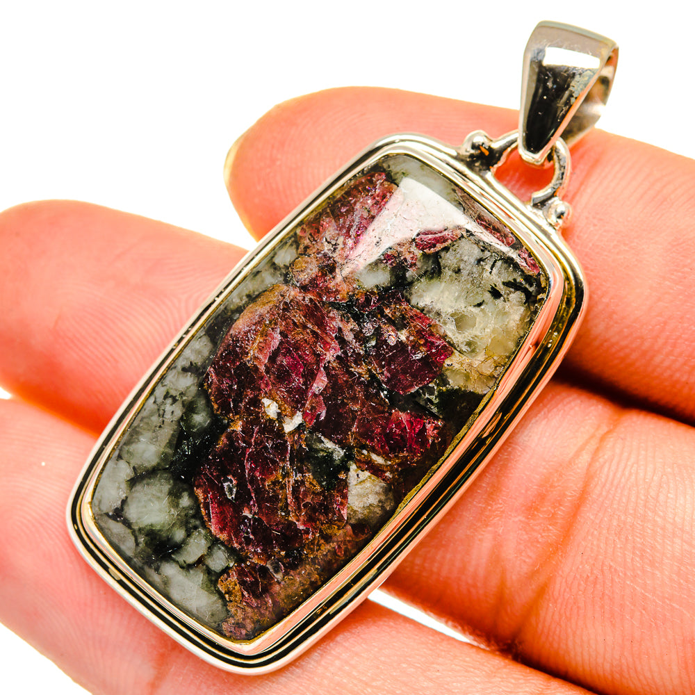 Russian Eudialyte Pendants handcrafted by Ana Silver Co - PD9265