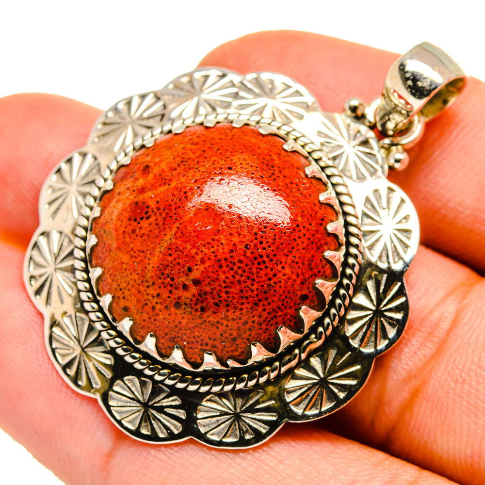 Sponge Coral Pendants handcrafted by Ana Silver Co - PD9280