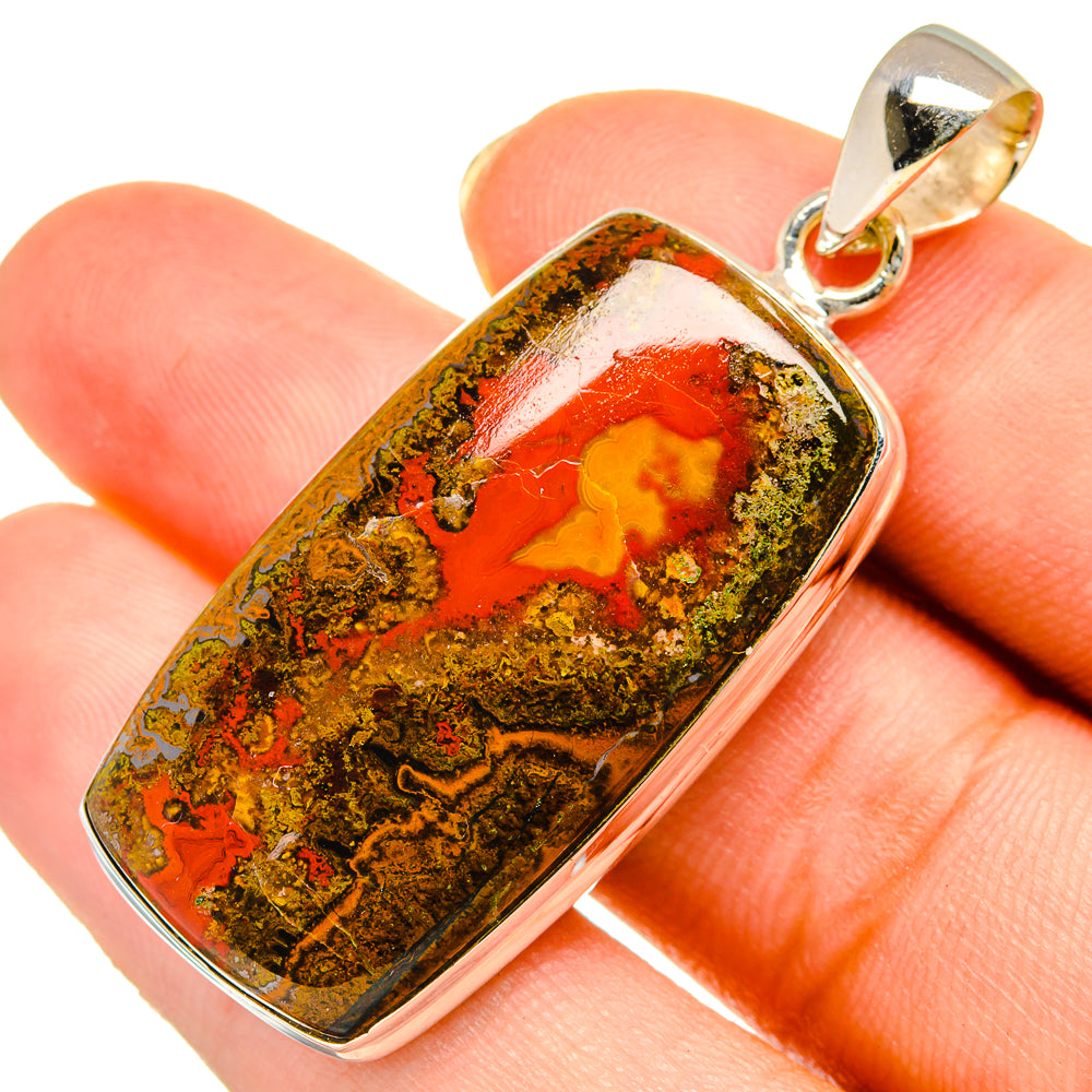 Moroccan Agate Pendants handcrafted by Ana Silver Co - PD9283