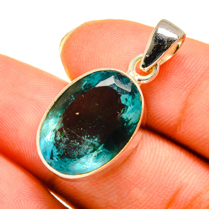 Blue Fluorite Pendants handcrafted by Ana Silver Co - PD9302