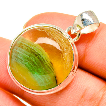 Green Fluorite Pendants handcrafted by Ana Silver Co - PD9305