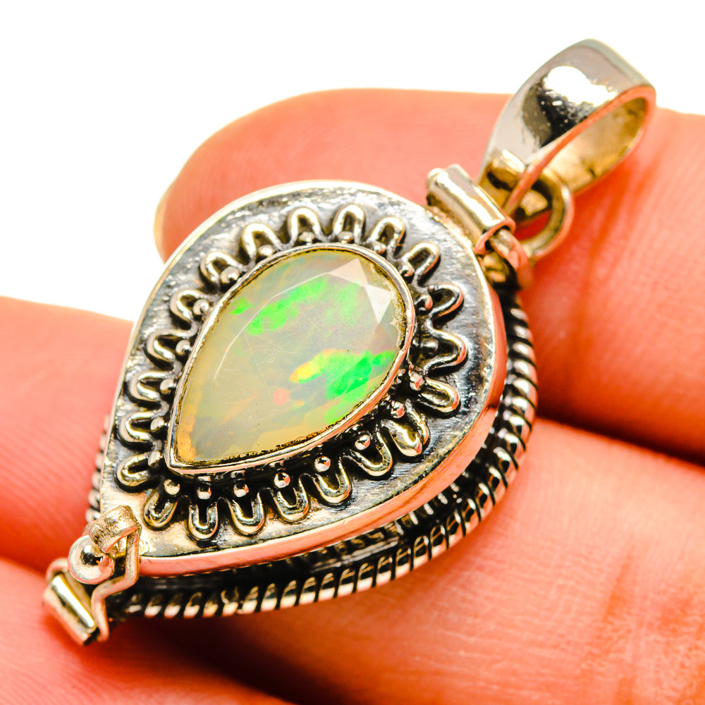 Ethiopian Opal Pendants handcrafted by Ana Silver Co - PD9457