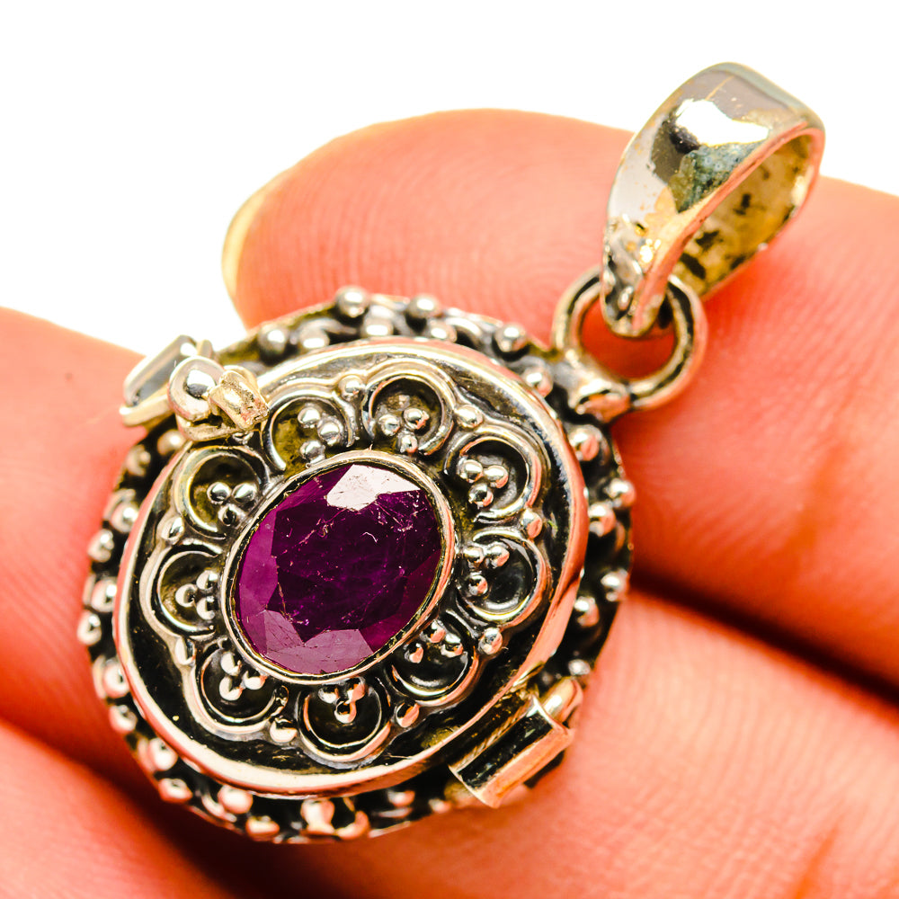 Ruby Pendants handcrafted by Ana Silver Co - PD9460