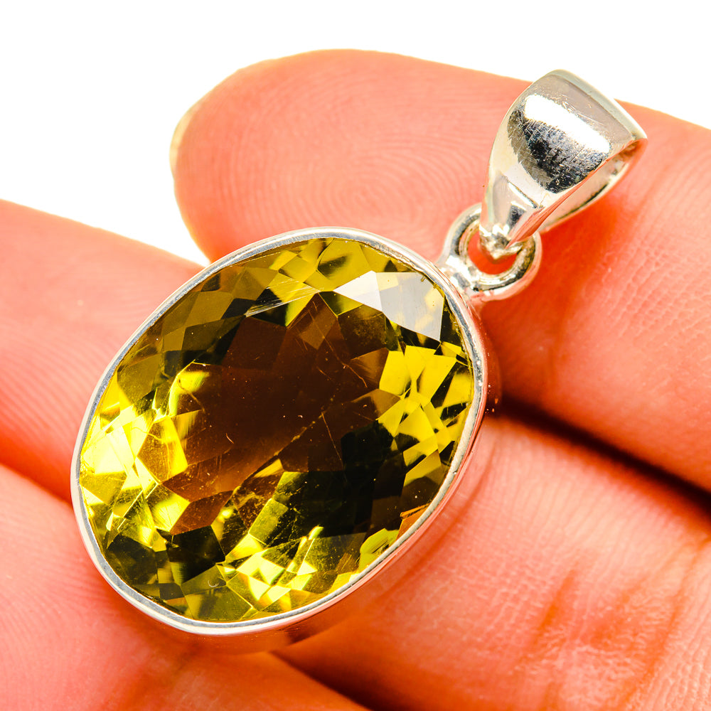 Lemon Quartz Pendants handcrafted by Ana Silver Co - PD9472