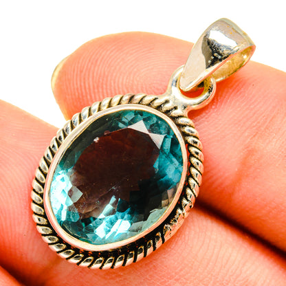Blue Topaz Pendants handcrafted by Ana Silver Co - PD9474