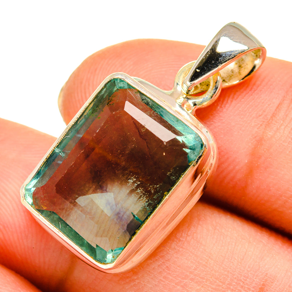 Green Fluorite Pendants handcrafted by Ana Silver Co - PD9475