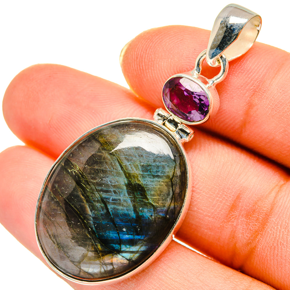 Labradorite Pendants handcrafted by Ana Silver Co - PD9477