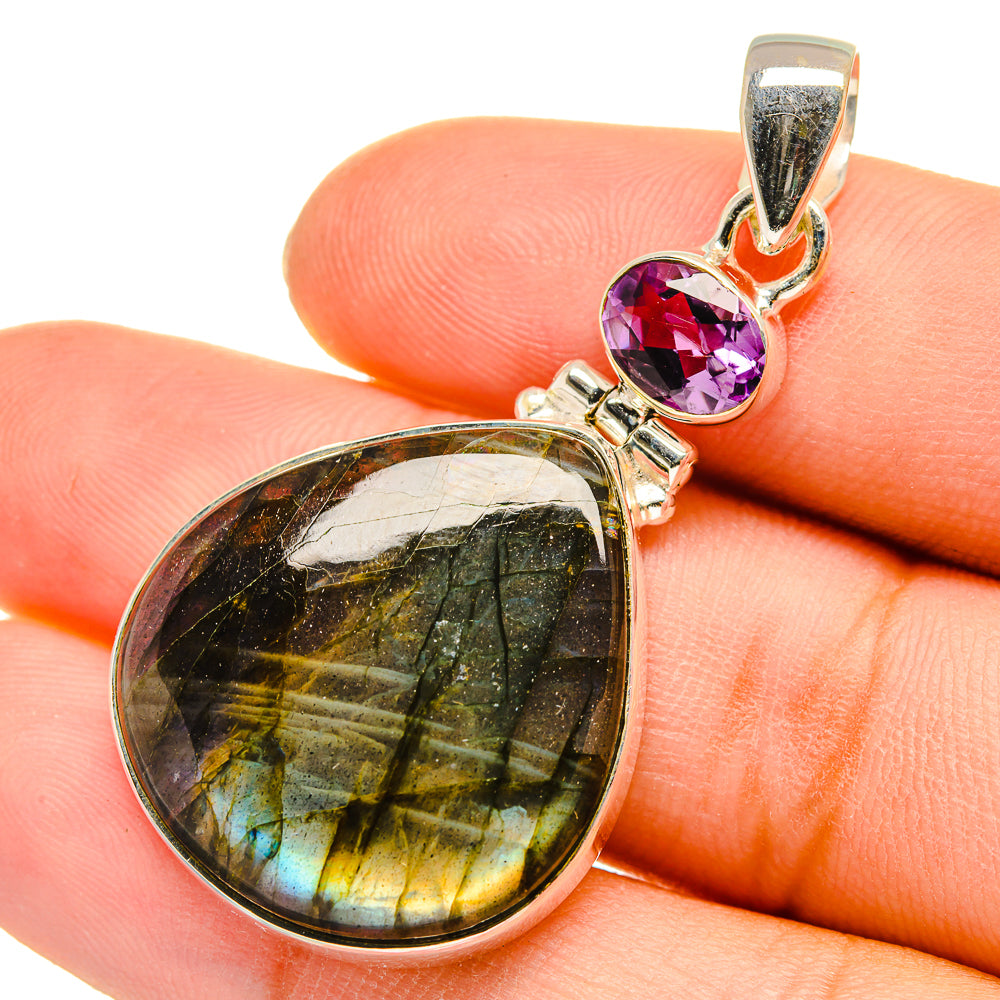 Labradorite Pendants handcrafted by Ana Silver Co - PD9479