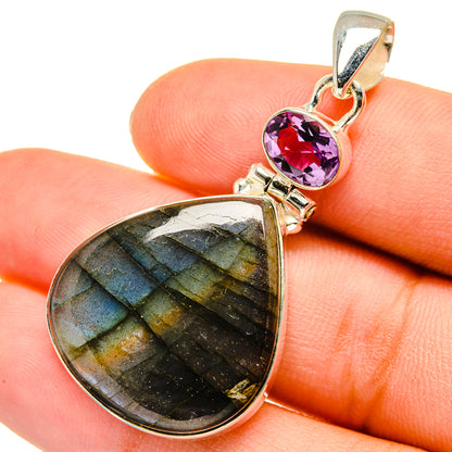 Labradorite Pendants handcrafted by Ana Silver Co - PD9480