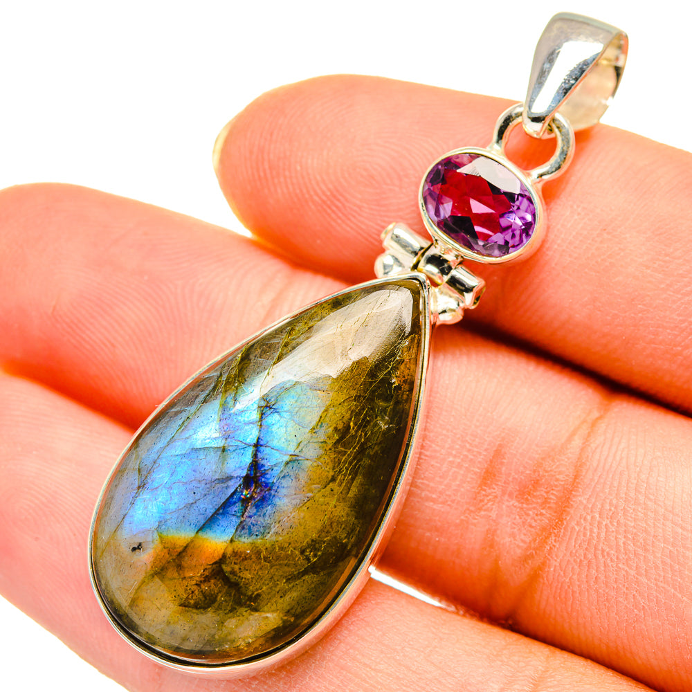 Labradorite Pendants handcrafted by Ana Silver Co - PD9481