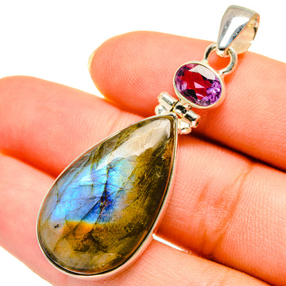 Labradorite Pendants handcrafted by Ana Silver Co - PD9481