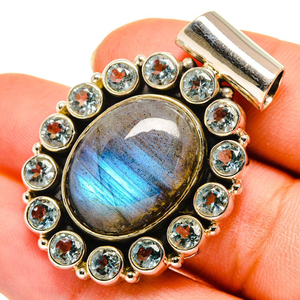 Labradorite Pendants handcrafted by Ana Silver Co - PD9483