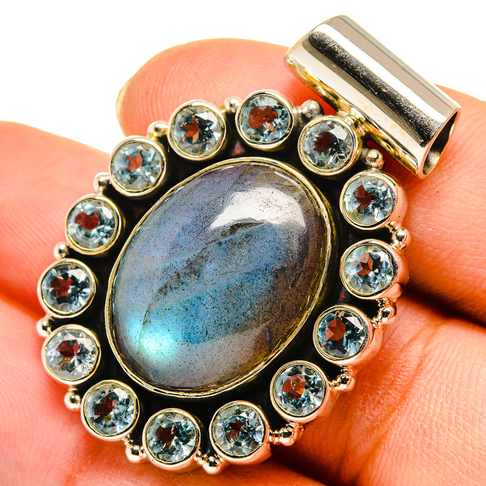 Labradorite Pendants handcrafted by Ana Silver Co - PD9485